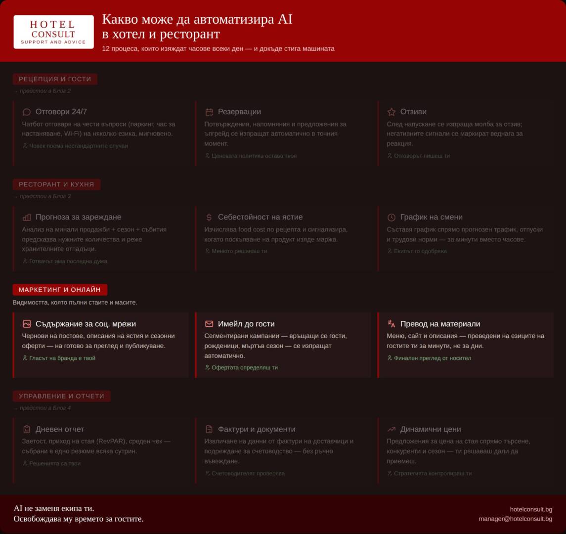 AI може да поеме голяма част от маркетинга на хотела ви.
